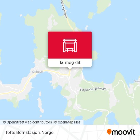 Tofte Bomstasjon kart