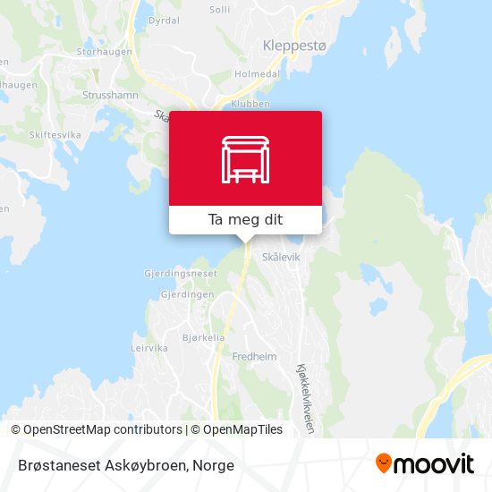 Brøstaneset Askøybroen kart