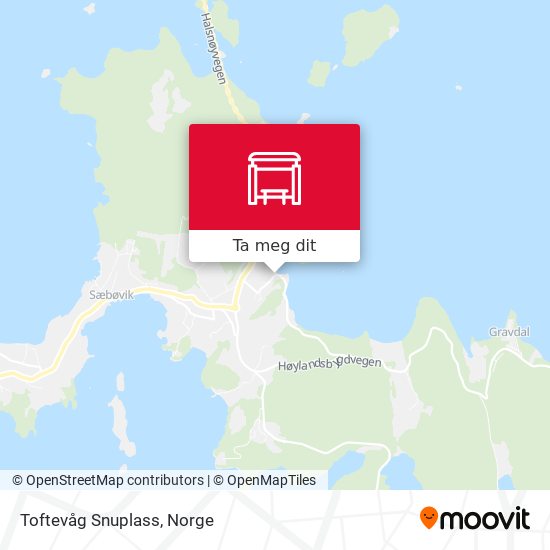 Toftevåg Snuplass kart