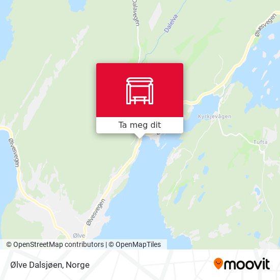 Ølve Dalsjøen kart