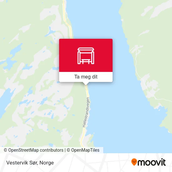 Vestervik Sør kart