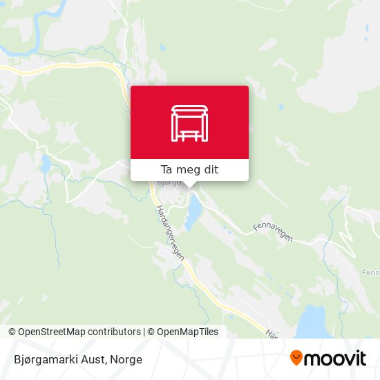 Bjørgamarki Aust kart