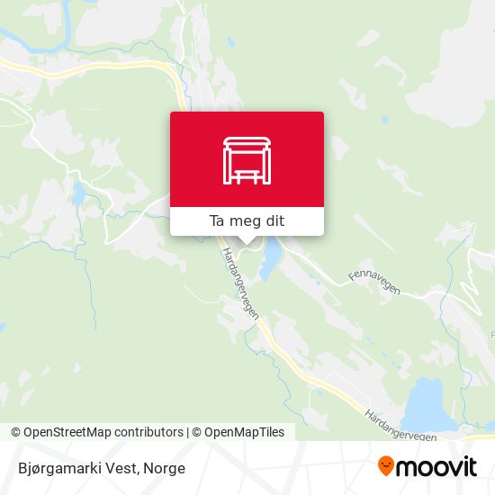 Bjørgamarki Vest kart
