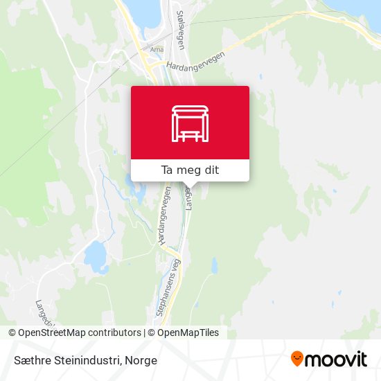 Sæthre Steinindustri kart