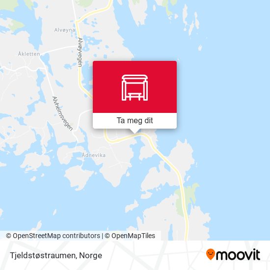 Tjeldstøstraumen kart
