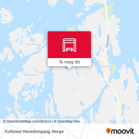 Kollsnes Hovedinngang kart
