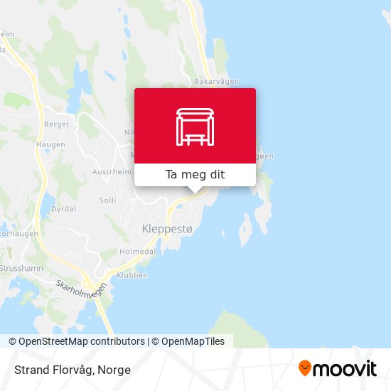 Strand Florvåg kart