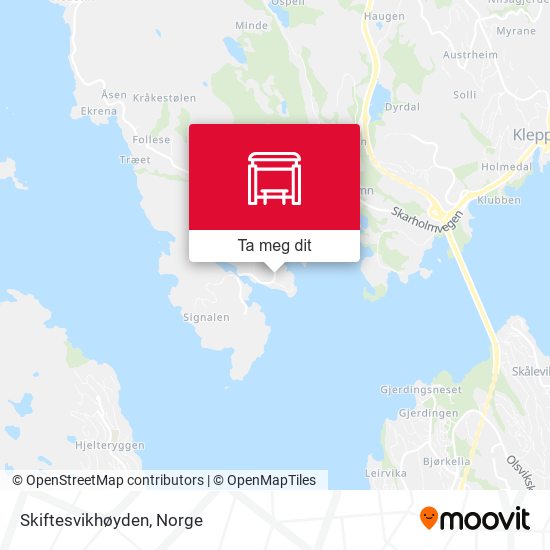 Skiftesvikhøyden kart
