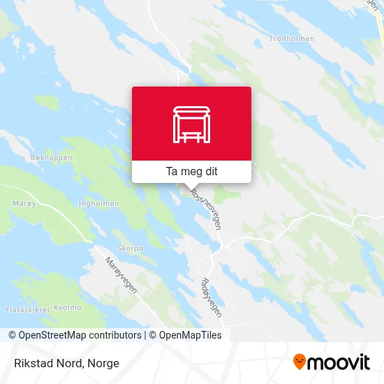 Rikstad Nord kart
