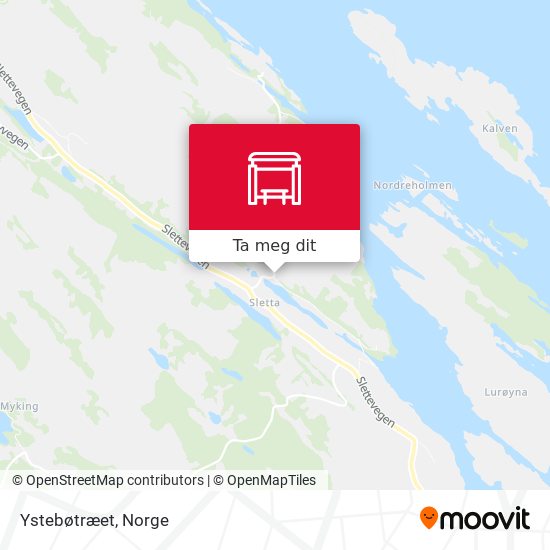 Ystebøtræet kart