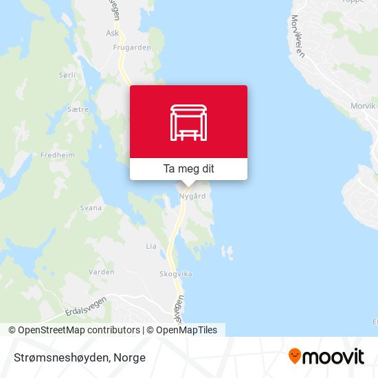 Strømsneshøyden kart