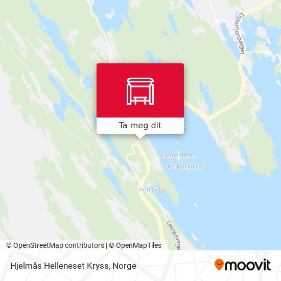 Hjelmås Helleneset Kryss kart