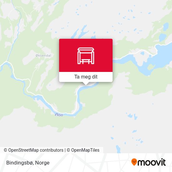 Bindingsbø kart