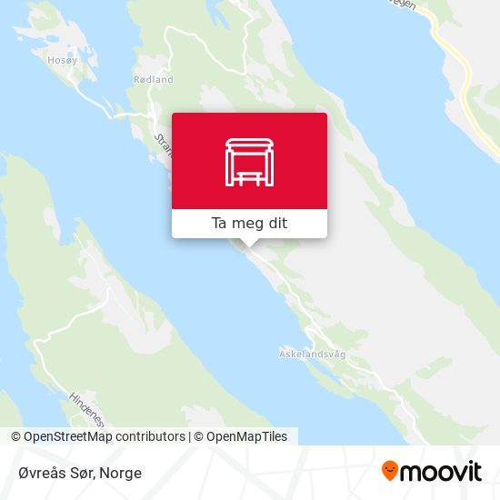 Øvreås Sør kart