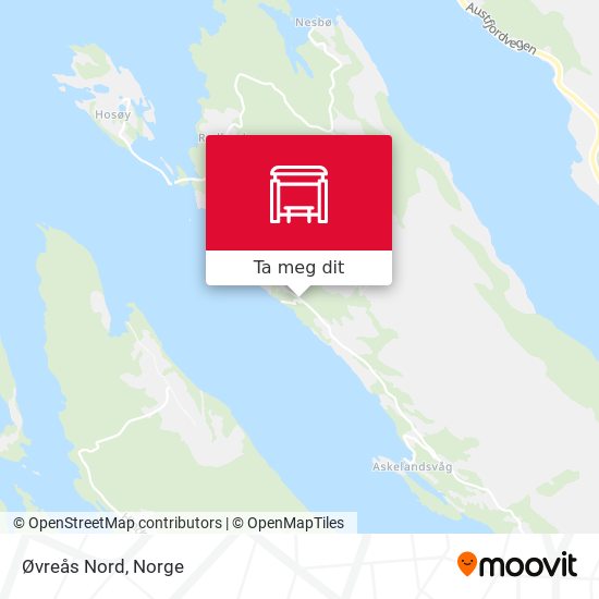 Øvreås Nord kart