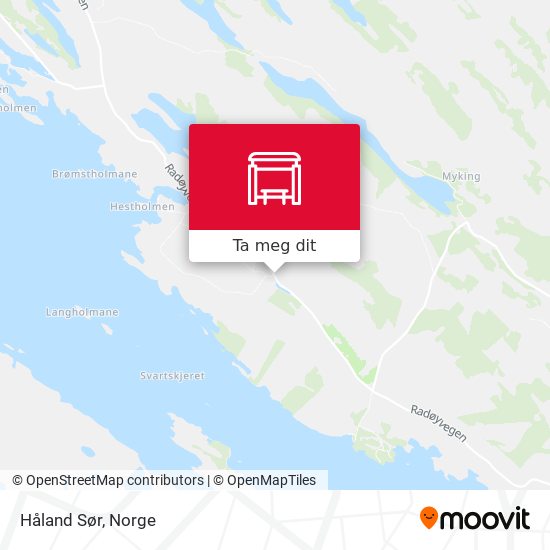 Håland Sør kart
