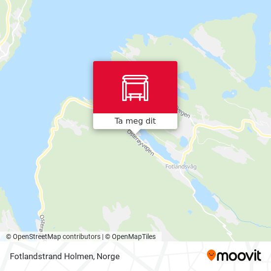 Fotlandstrand Holmen kart