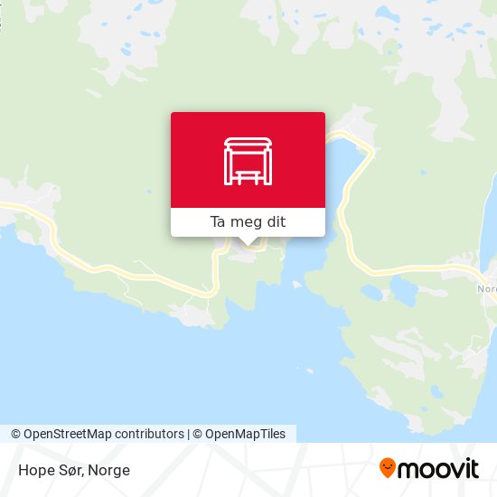 Hope Sør kart