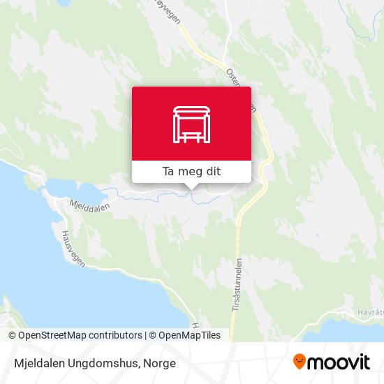 Mjeldalen Ungdomshus kart