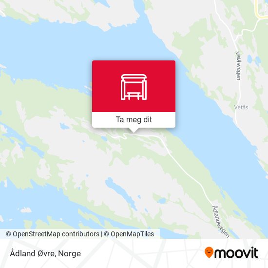 Ådland Øvre kart