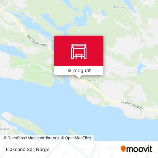 Fløksand Sør kart