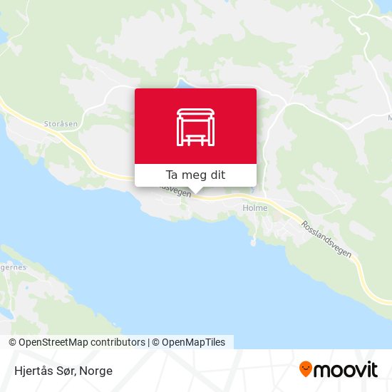 Hjertås Sør kart