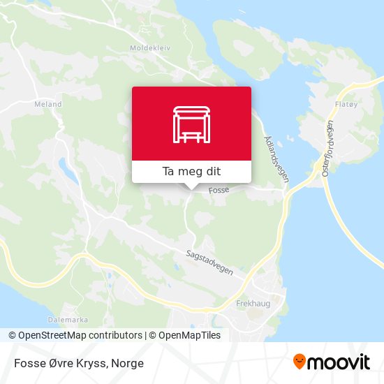 Fosse Øvre Kryss kart