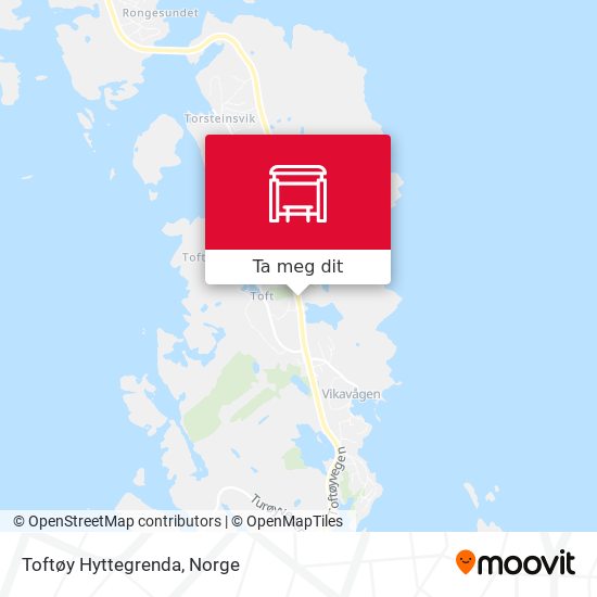 Toftøy Hyttegrenda kart