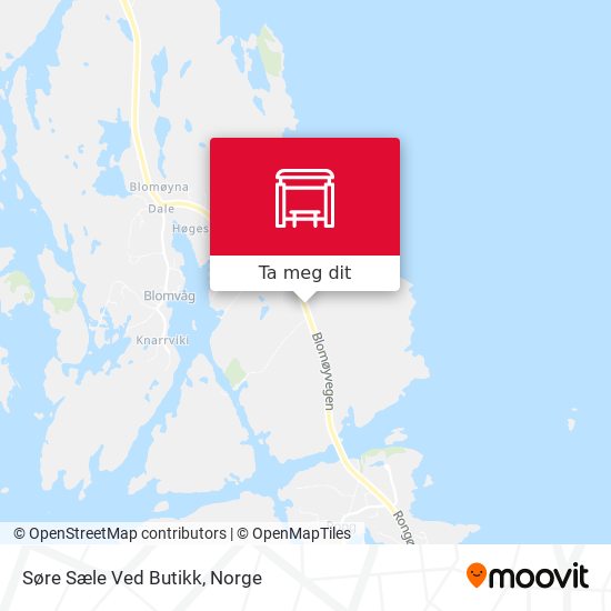 Søre Sæle Ved Butikk kart
