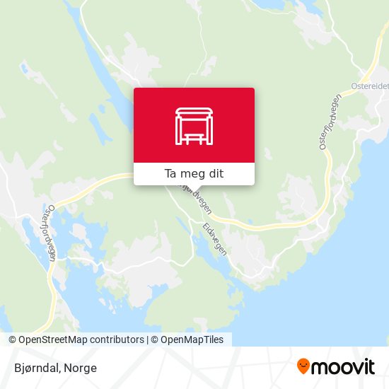 Bjørndal kart