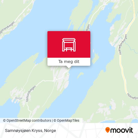 Samnøysjøen Kryss kart