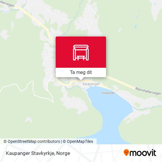Kaupanger Stavkyrkje kart