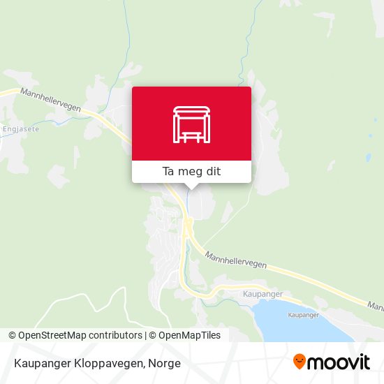 Kaupanger Kloppavegen kart