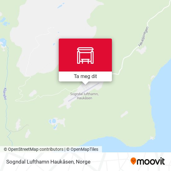 Sogndal Lufthamn Haukåsen kart