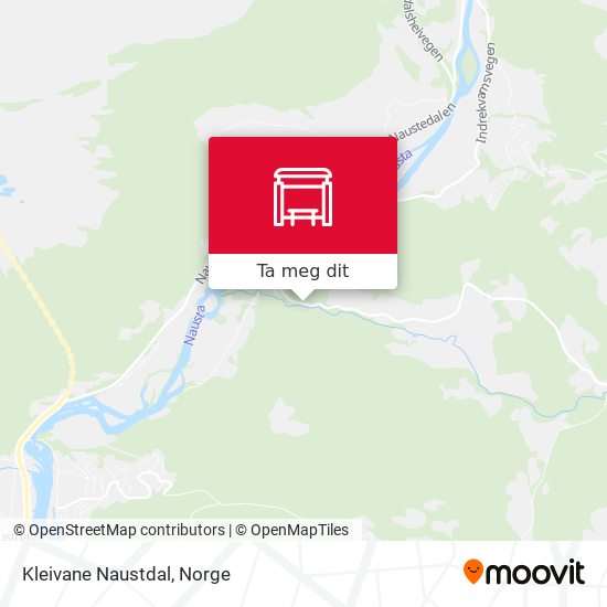 Kleivane Naustdal kart