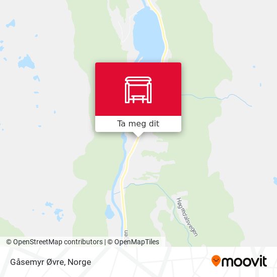 Gåsemyr Øvre kart
