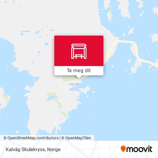 Kalvåg Skulekryss kart