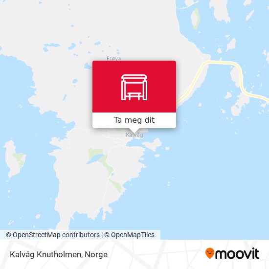 Kalvåg Knutholmen kart