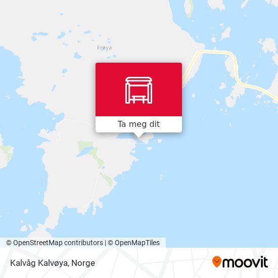 Kalvåg Kalvøya kart