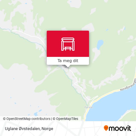 Uglane Øvstedalen kart
