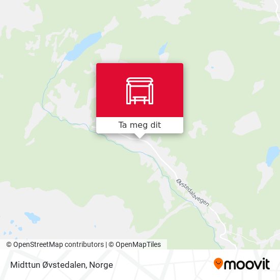 Midttun Øvstedalen kart