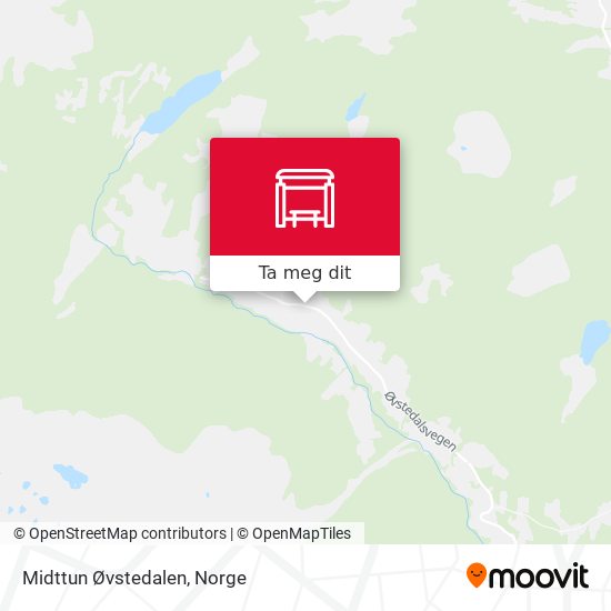 Midttun Øvstedalen kart