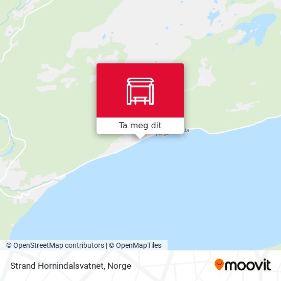 Strand Hornindalsvatnet kart