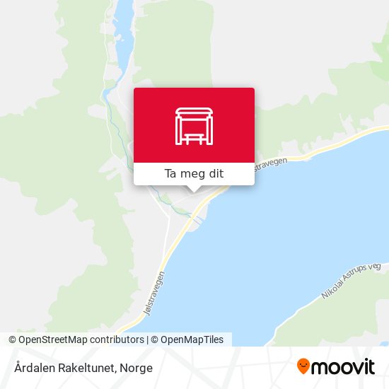 Årdalen Rakeltunet kart