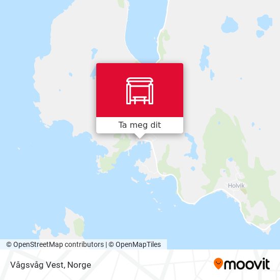 Vågsvåg Vest kart