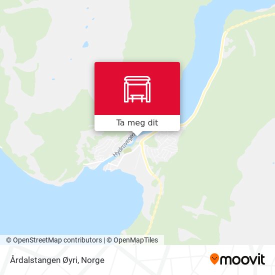 Årdalstangen Øyri kart
