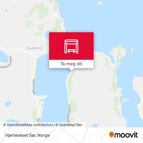 Hjerteneset Sør kart