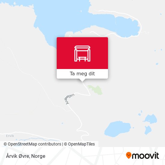 Årvik Øvre kart