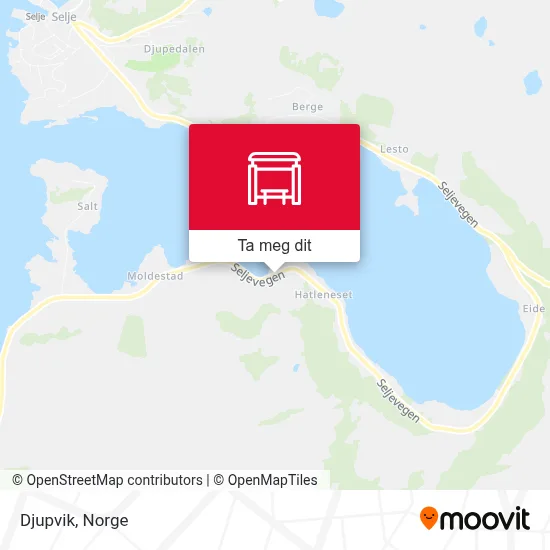 Djupvik kart