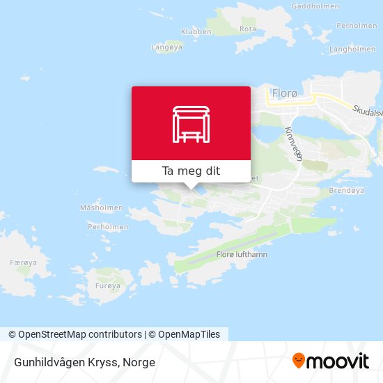 Gunhildvågen Kryss kart